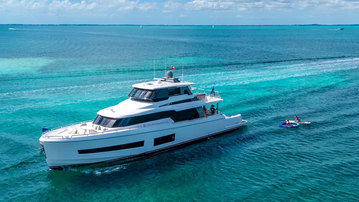 Official Horizon V68 model image from Horizon Yachts.