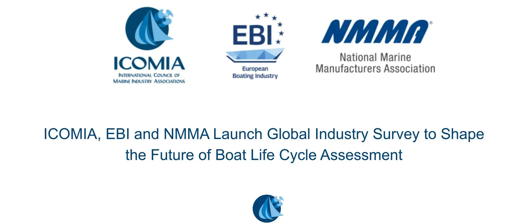 Official ICOMIA image accompanying current recreational marine industry sustainability news.