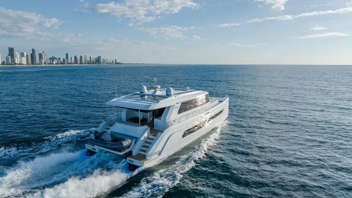 Official ILIAD 75 model image from ILIAD Catamarans.