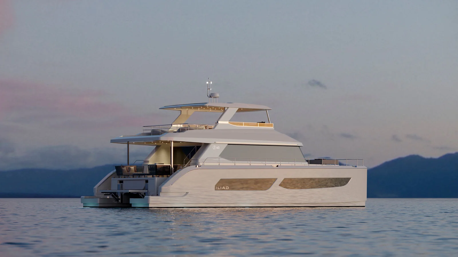 Official ILIAD 60 model image from ILIAD Catamarans.