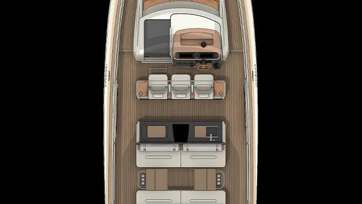 Official Invictus TT420 model image from Invictus Yacht.