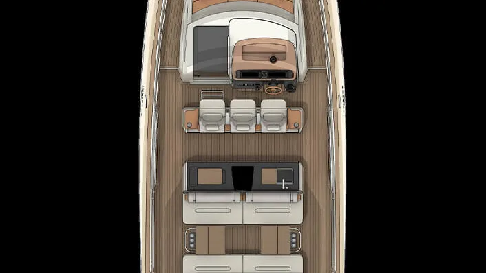 Official Invictus TT420 model image from Invictus Yacht.