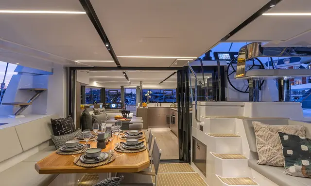 Leopard 46 Sailing Catamaran Heads to Barcelona With Hybrid-Ready Option