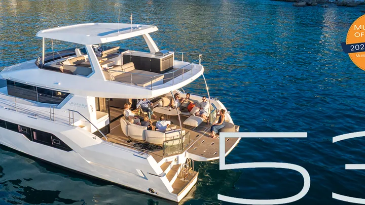 Official Leopard 53PC model image from Leopard Catamarans.