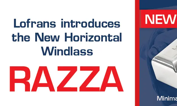 Lofrans Razza Adds Compact Horizontal Windlass for Modern Decks