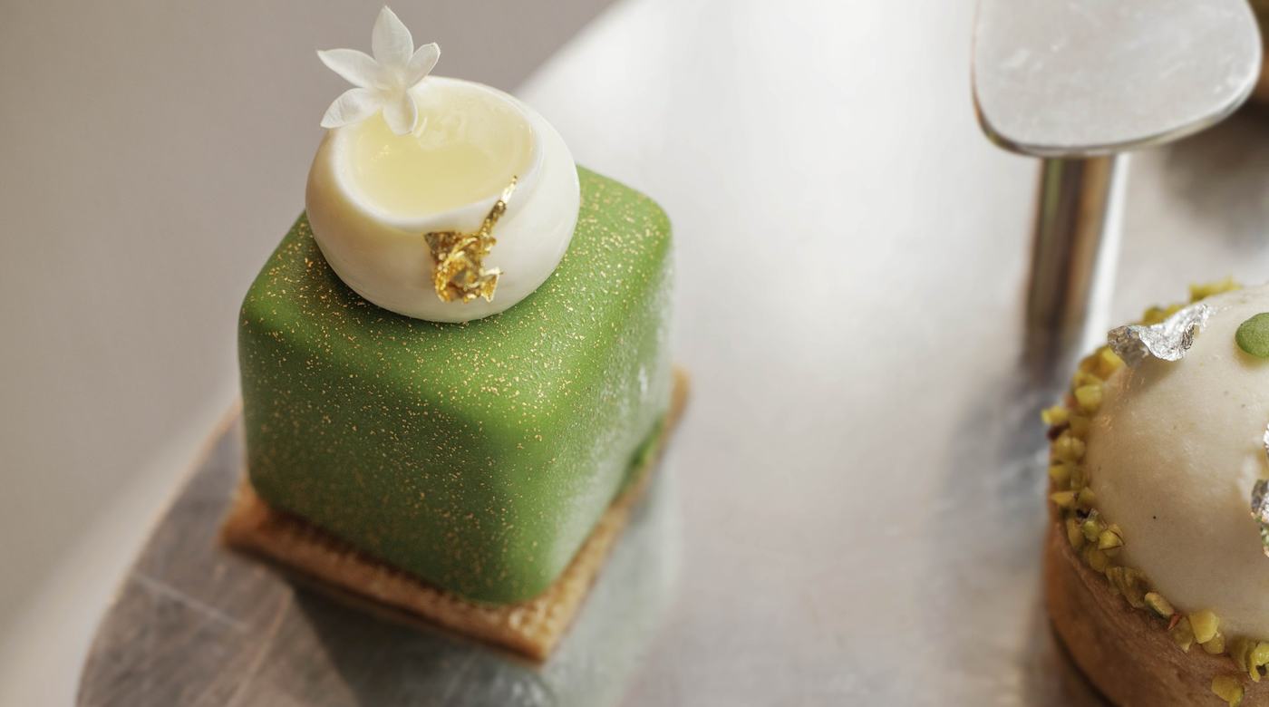 Four Seasons Tokyo Marunouchi — official matcha pastry press photograph