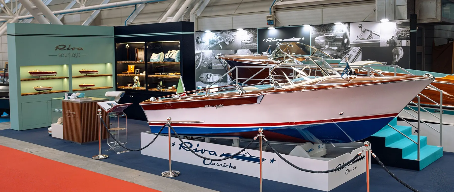 Riva Classiche Displays Restored Aquarama and Junior at Bologna Watch Fair