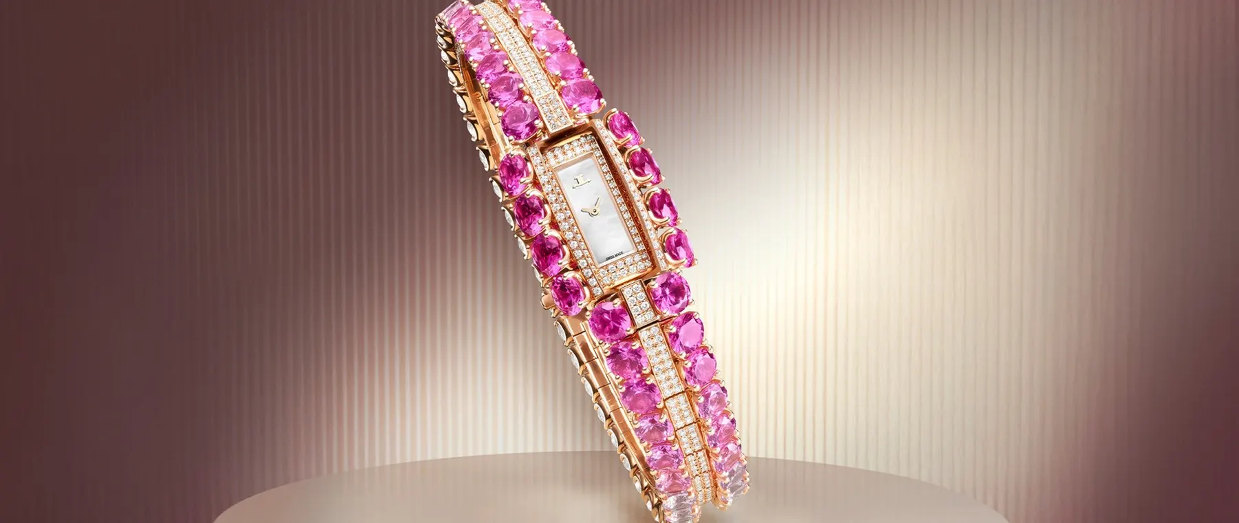 Jaeger-LeCoultre Unveils Three-Piece 101 Secrets Pink Sapphire Watch