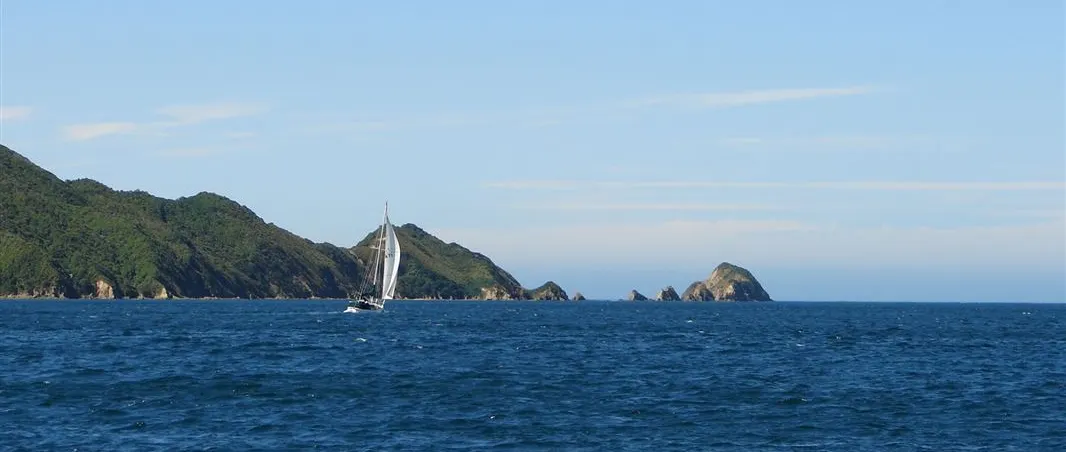 Long Island–Kokomohua by Yacht: Reefs at Queen Charlotte Sound