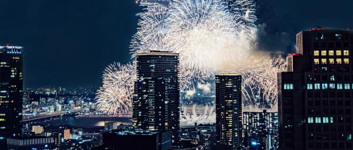 Four Seasons Osaka Creates a Fireworks Night Above the City