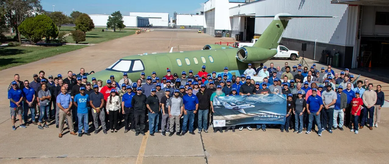 Cessna Citation CJ4 Gen3 Reaches First Production Rollout