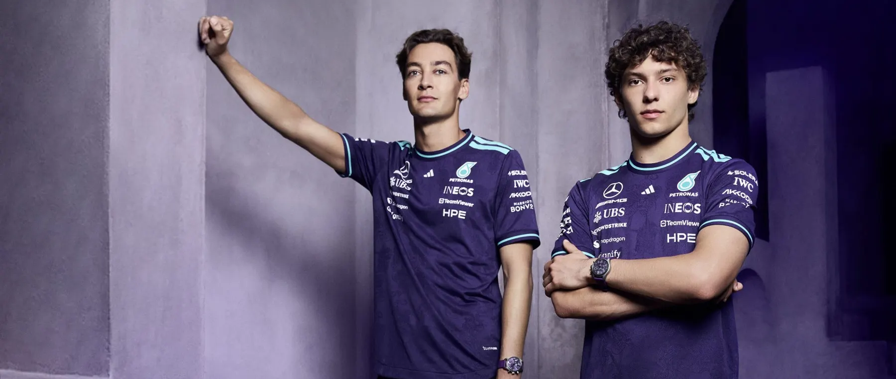 IWC Brings Purple Orchid Colour to Mercedes F1 Team Chronograph