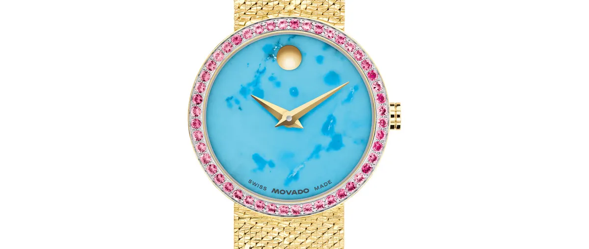 Stephanie Gottlieb Reimagines Movado’s Museum Dial in Gemstones