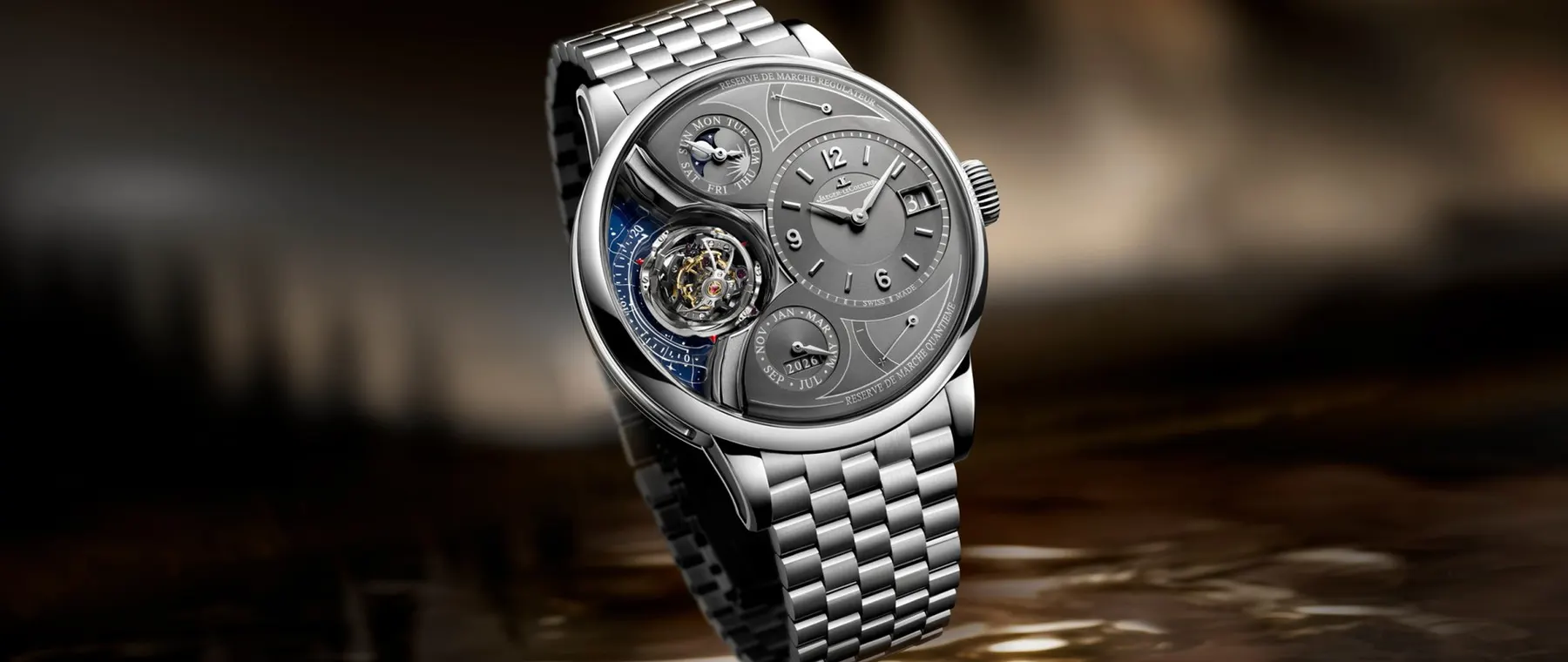Jaeger-LeCoultre Gives Duometre Heliotourbillon a Platinum Bracelet
