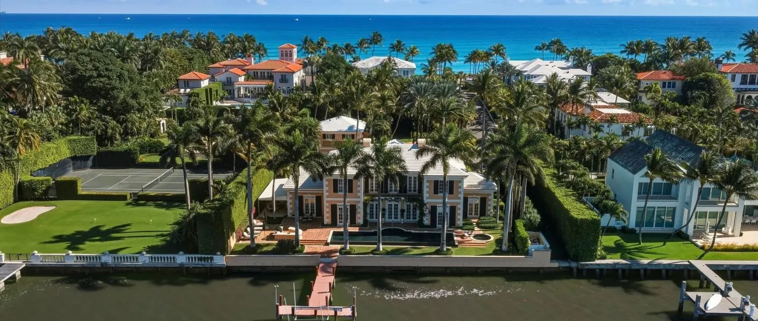 Inside an 8,387 sq ft Palm Beach Estate With Its Own Intracoastal Dock