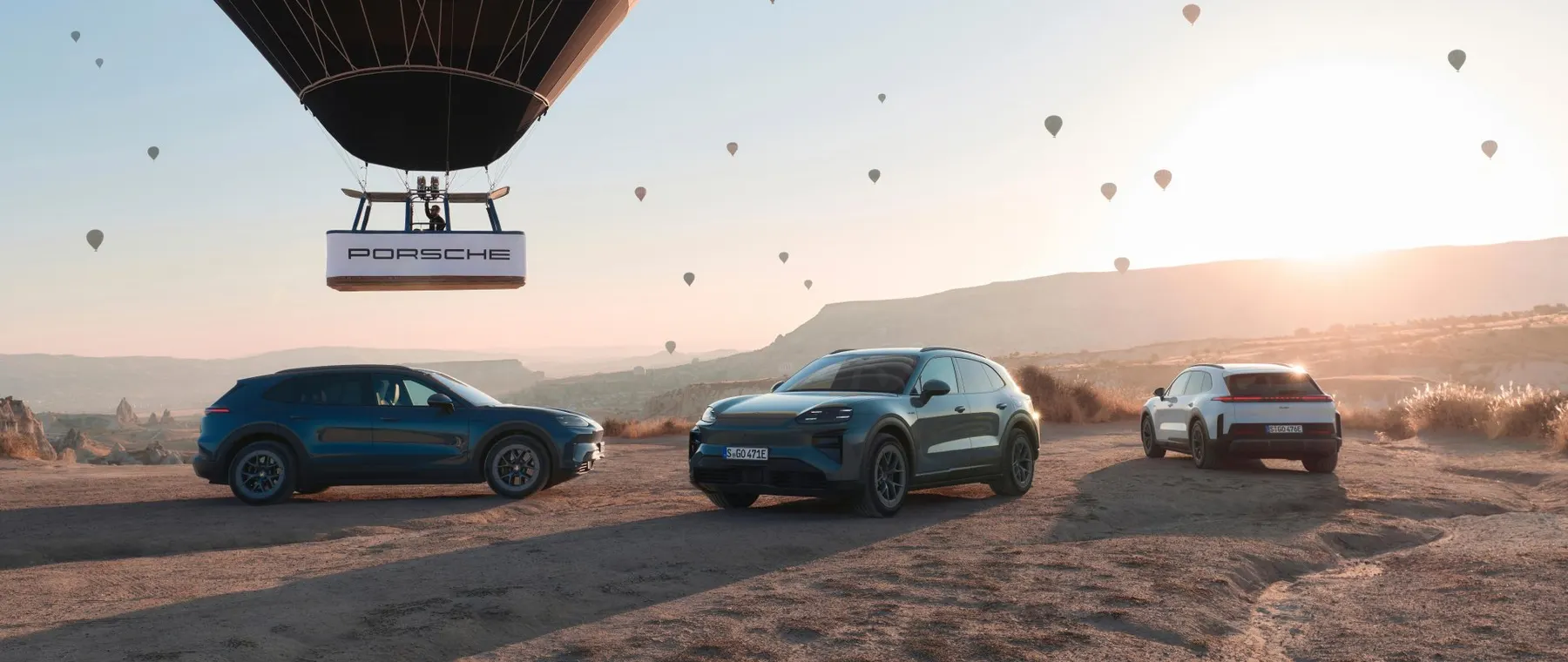 Porsche Takes the Cayenne Electric Across Cappadocia