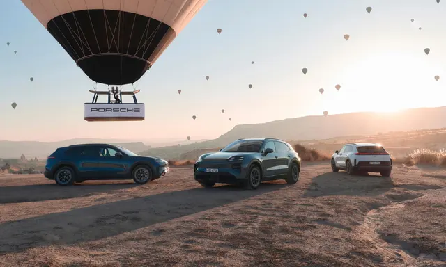Porsche Takes the Cayenne Electric Across Cappadocia