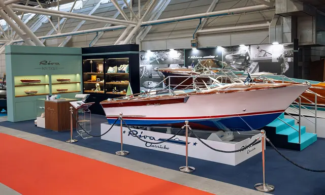 Riva Classiche Displays Restored Aquarama and Junior at Bologna Watch Fair