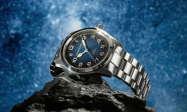 Hamilton Adds a Blue Dial to Its Khaki Field Murph Watch