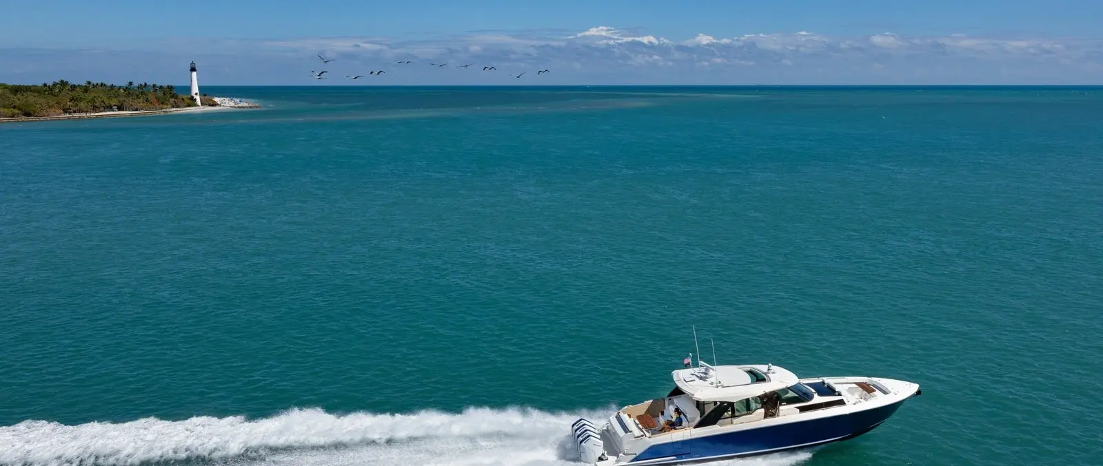 Official image supplied by Tiara Yachts — official 56 LS manufacturer on-water photography.