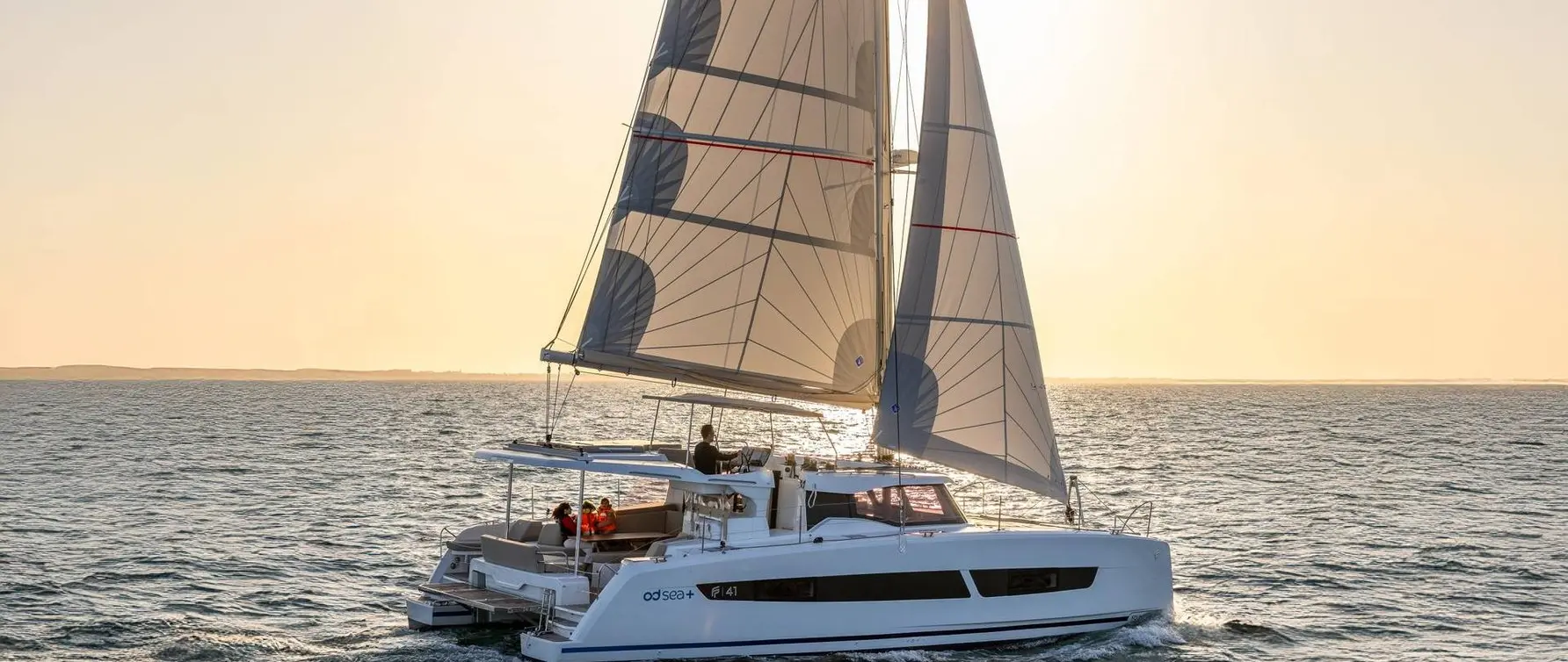 Official image supplied by Fountaine Pajot Group — official FP41 sailing catamaran photograph.