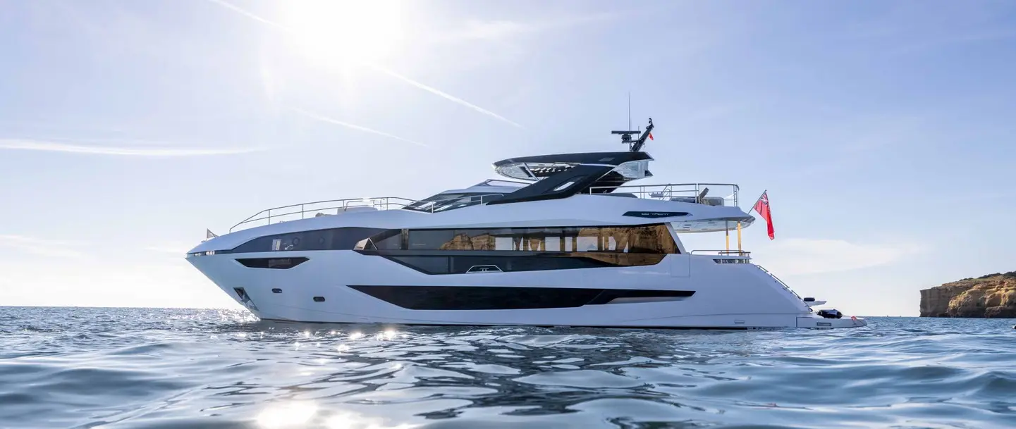 Official image supplied by Sunseeker — official 100 Yacht photograph.