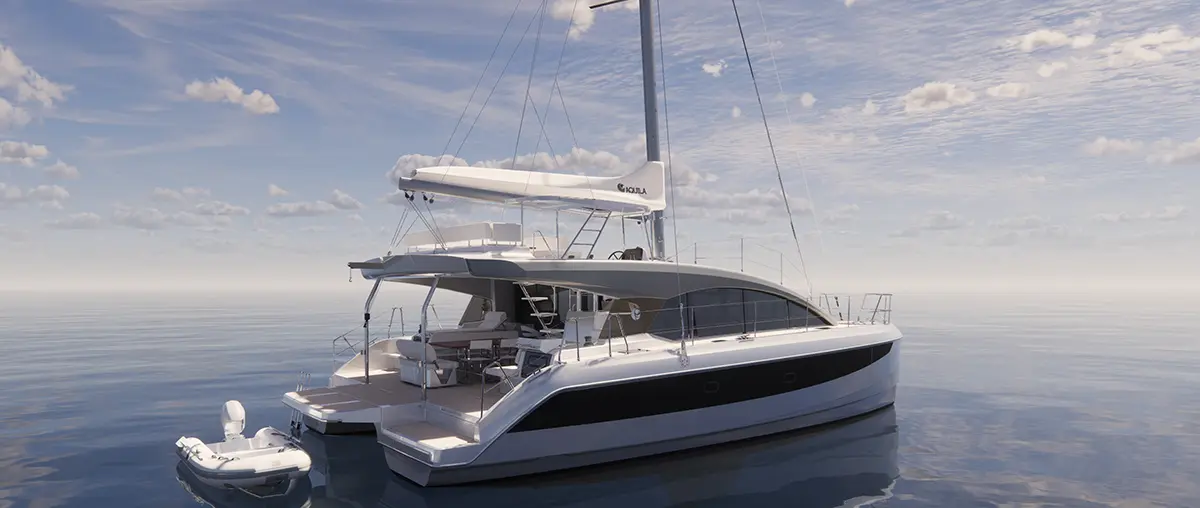 Official image supplied by Aquila Catamarans.