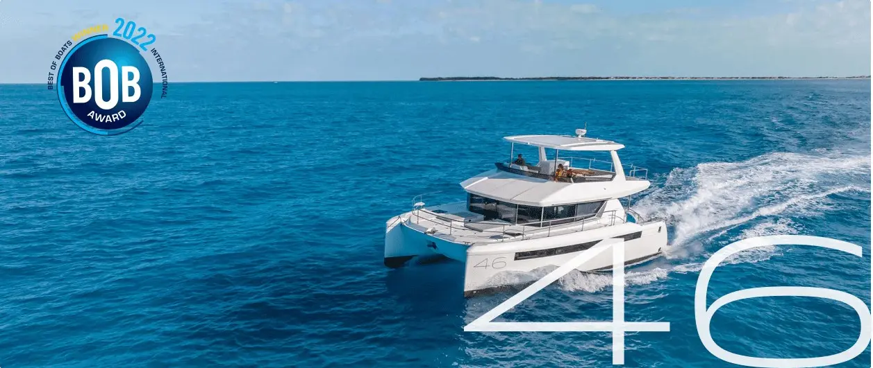 Official press image: Garmin newsroom. Source: https://www.leopardcatamarans.com/catamarans/power-catamarans/leopard-46-powercat