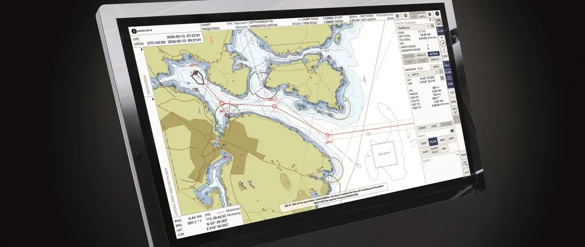 Official source image: Anschütz and Teledyne SevenCs official S-100 navigation image. https://www.anschuetz.com/news/article/anschuetz-and-teledyne-sevencs-partner-for-the-s-100-era-of-navigation