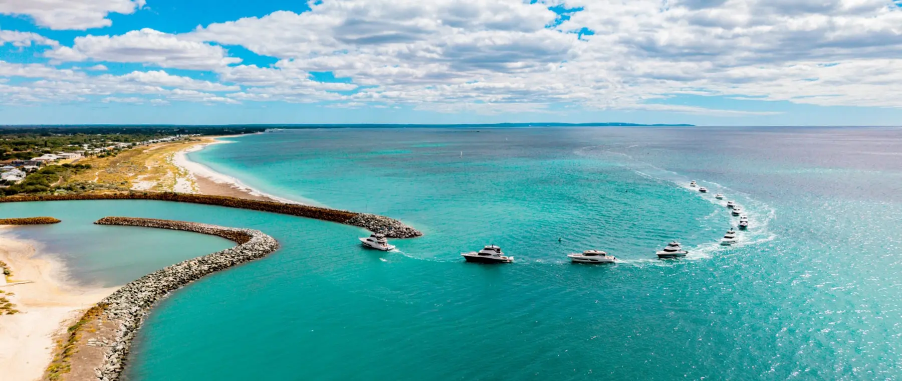 Official image supplied by Riviera Australia — official Port Geographe owner cruising event photograph.