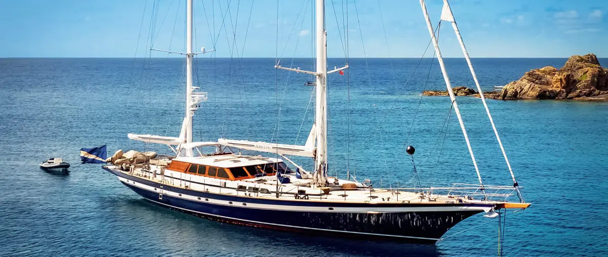 Official image supplied by Fraser Yachts — official photograph of Jongert sailing yacht ABIDE.