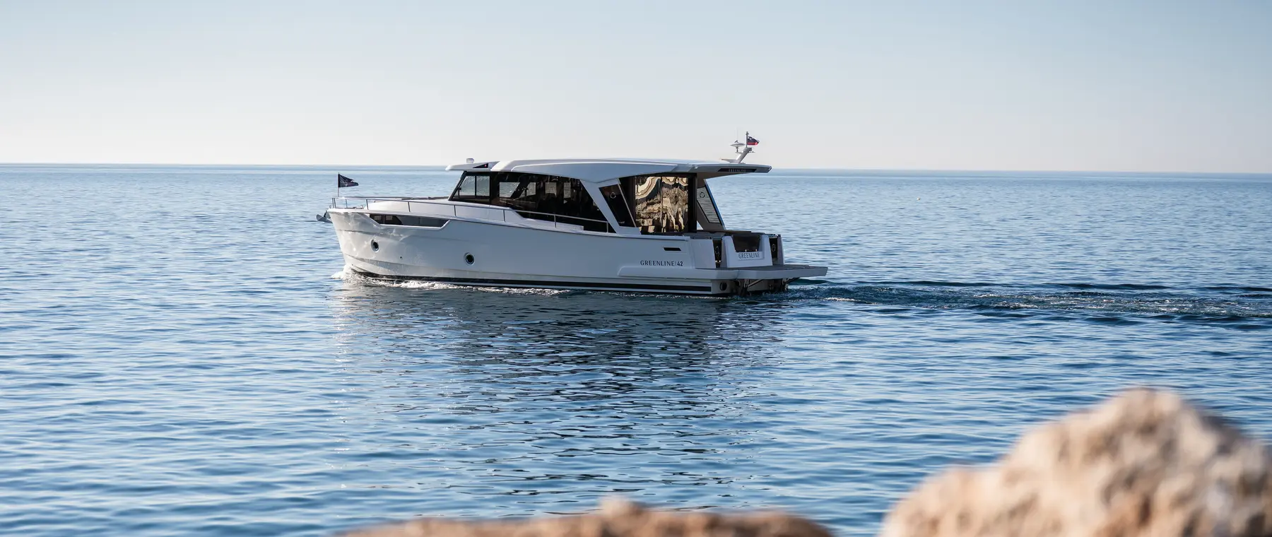Official image supplied by Greenline Yachts — official exterior photograph of Greenline 42.