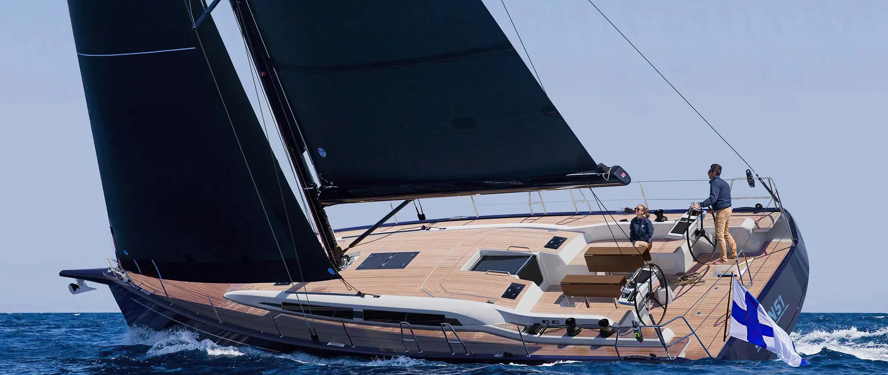 Official image supplied by Nautor Swan (manufacturer photograph via official Mediterranean dealer).