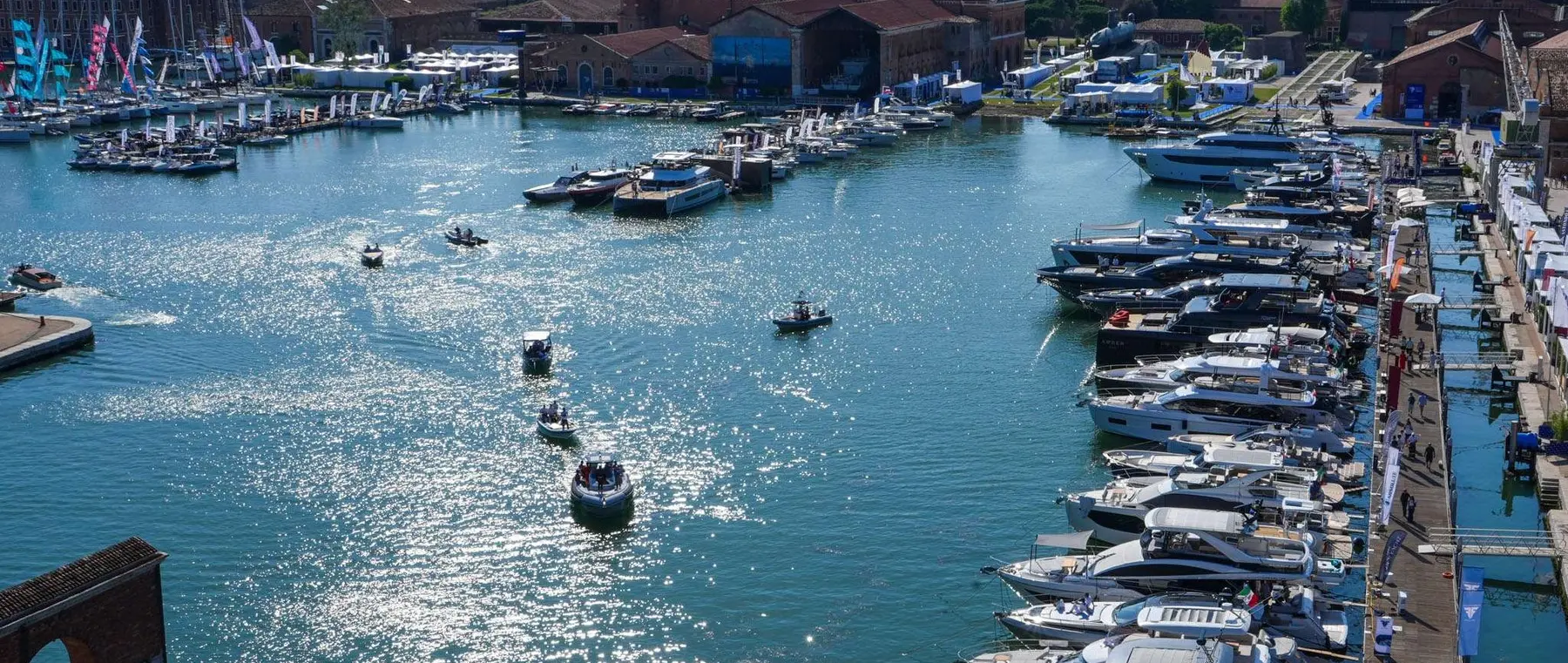 Official image supplied by Venice Boat Show official promotional photograph distributed by I Saloni Nautici.