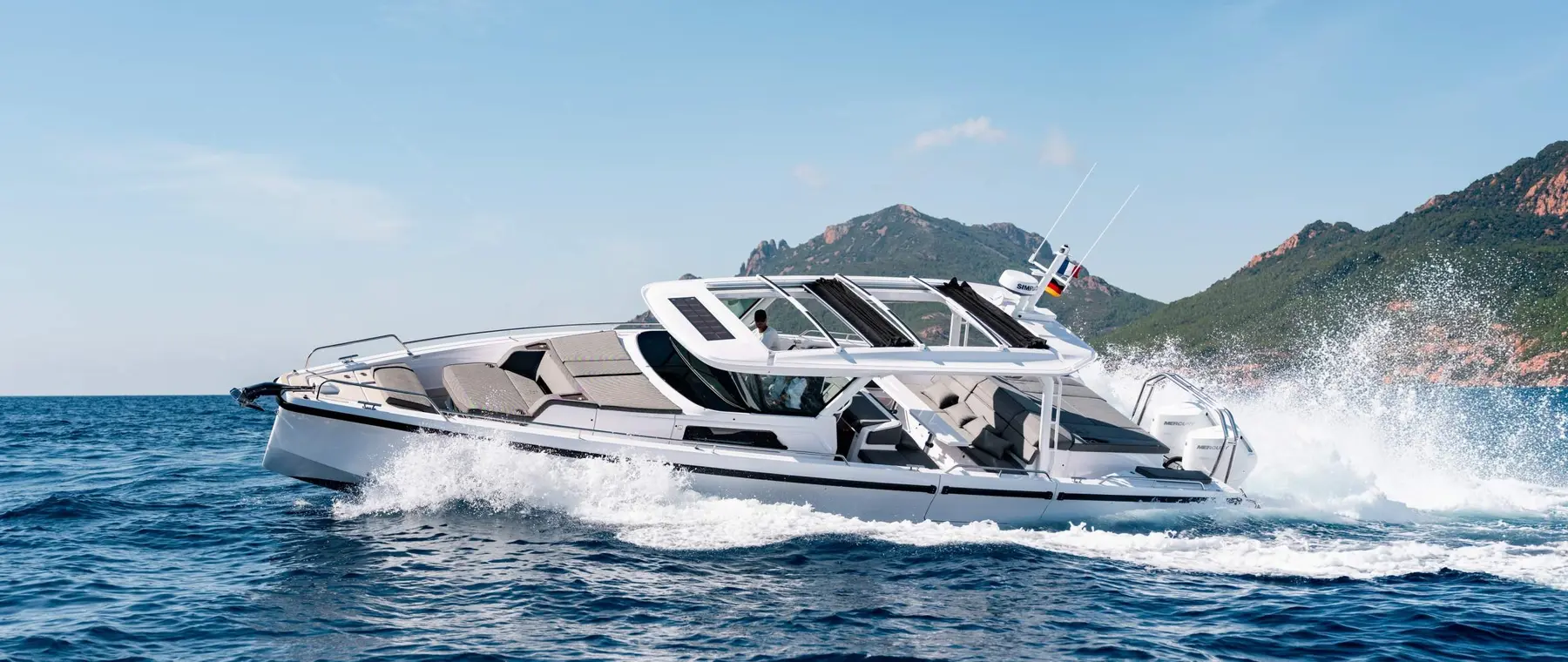 Official image supplied by Axopar Boats — official 45 Cross Top manufacturer photograph.