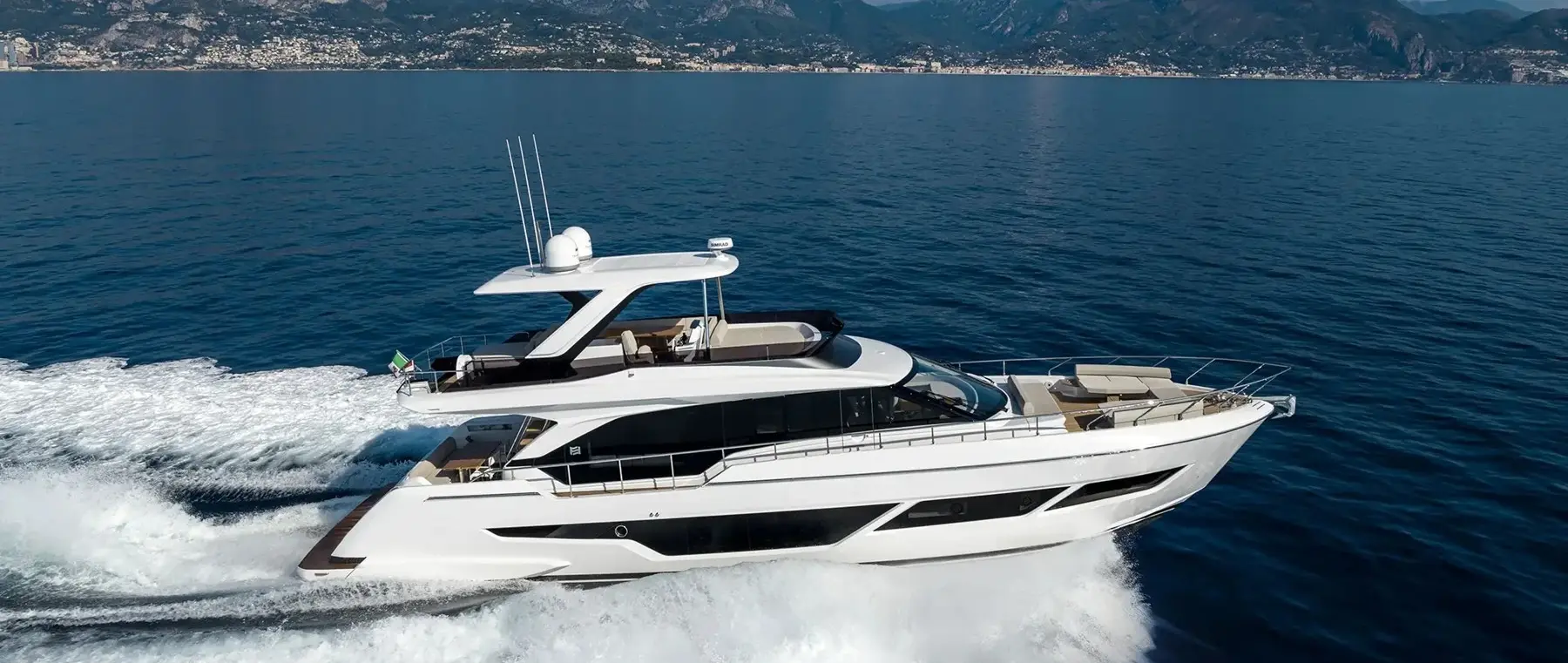 Official image supplied by Ferretti Yachts.