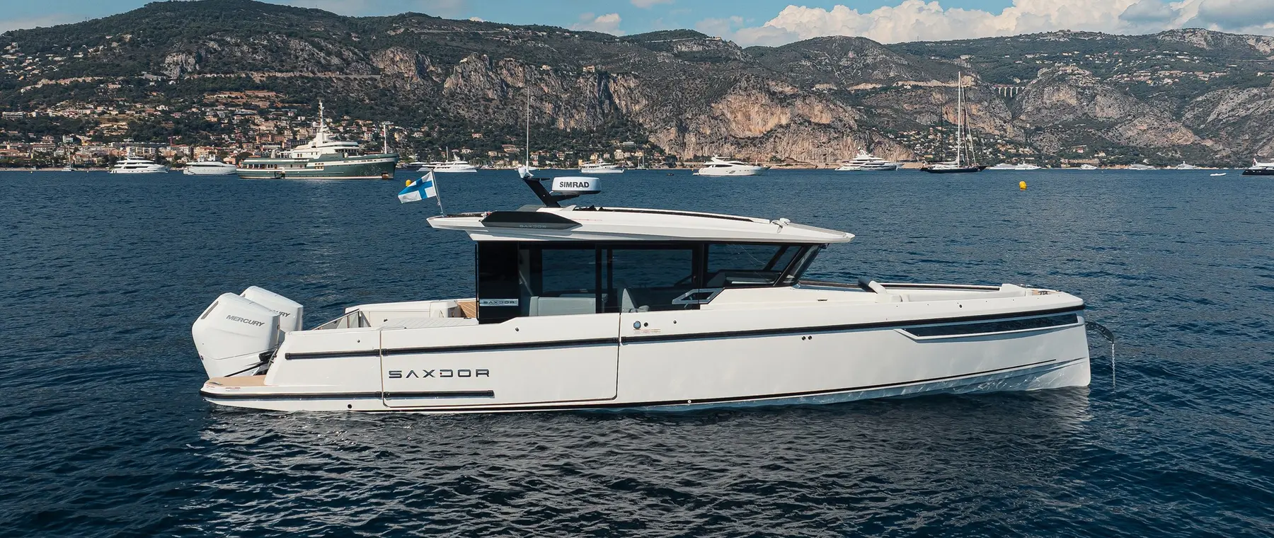 Official image supplied by Saxdor Yachts — official 350 GTW photography.