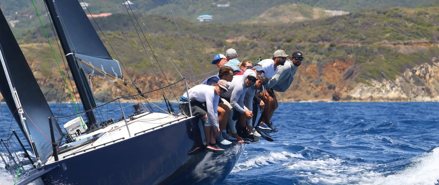 Official image supplied by USVI Sailing Week official sailing photograph via All At Sea.