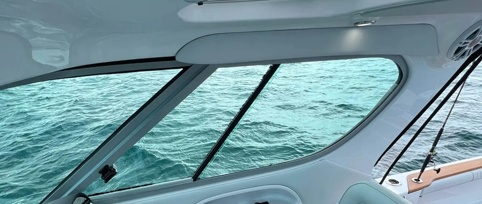 Official image supplied by Sandbrooks — original photograph of fitted marine glazing from the acquired company’s official website, not the acquisition event.