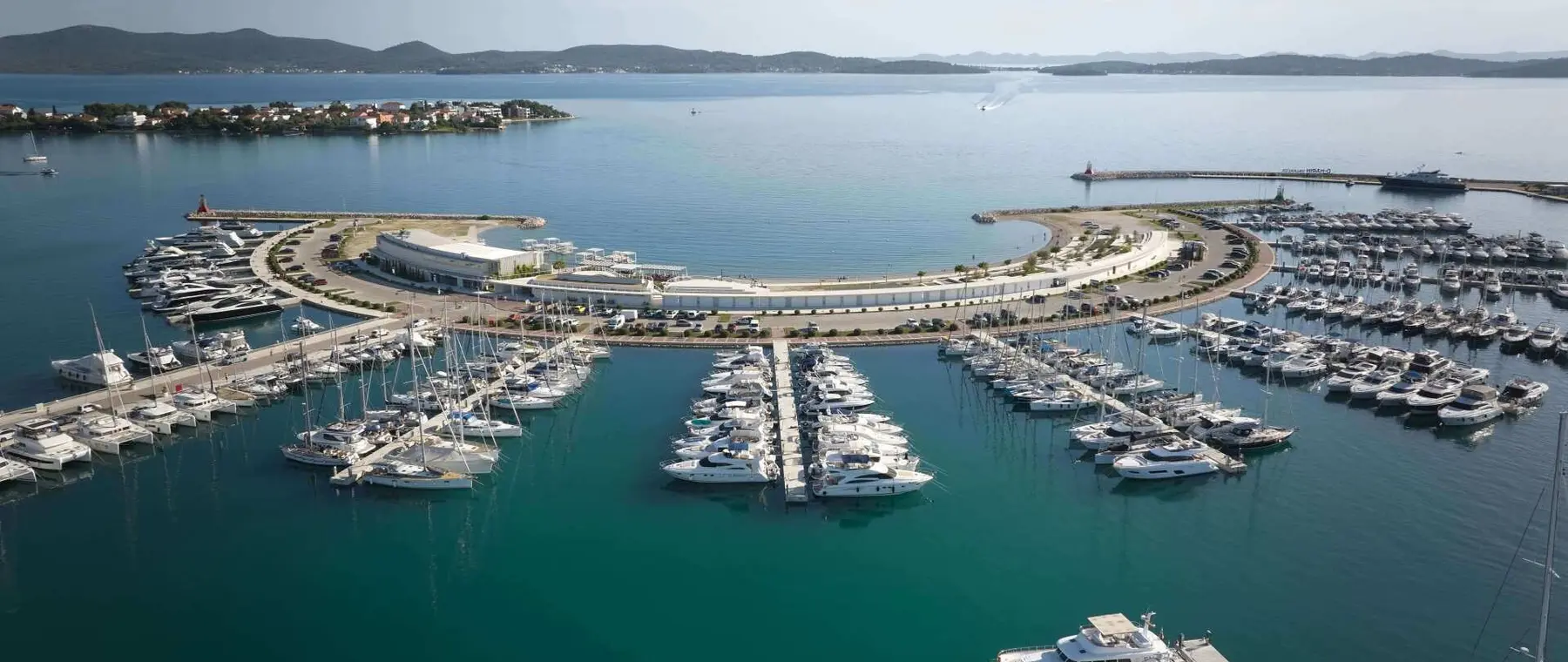 Official image supplied by D-Marin official aerial photograph of Marina Dalmacija in Croatia.