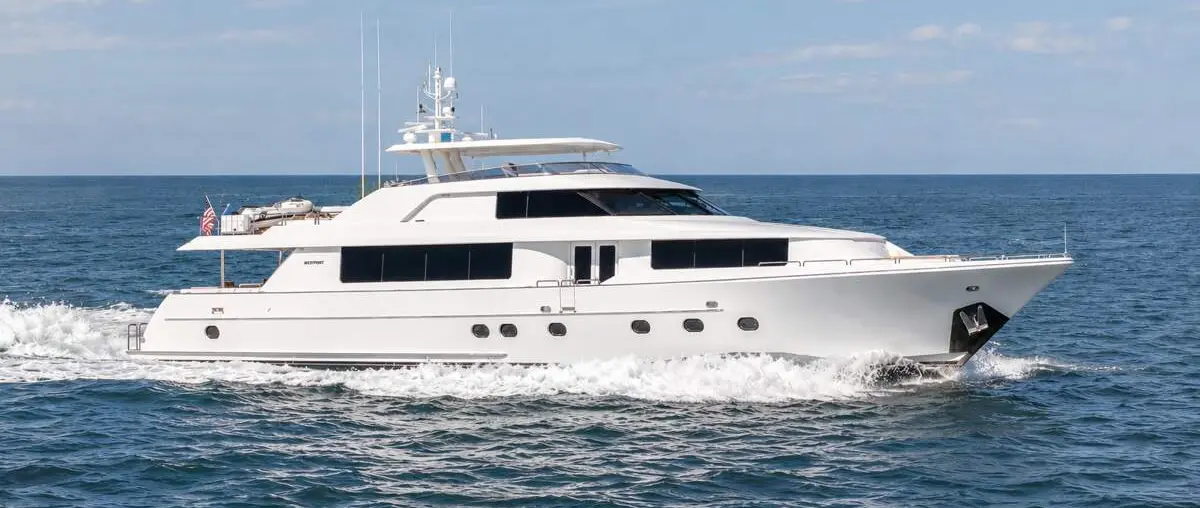 Official image supplied by Fraser Yachts — official sales photograph of Westport DANCING TIDES.