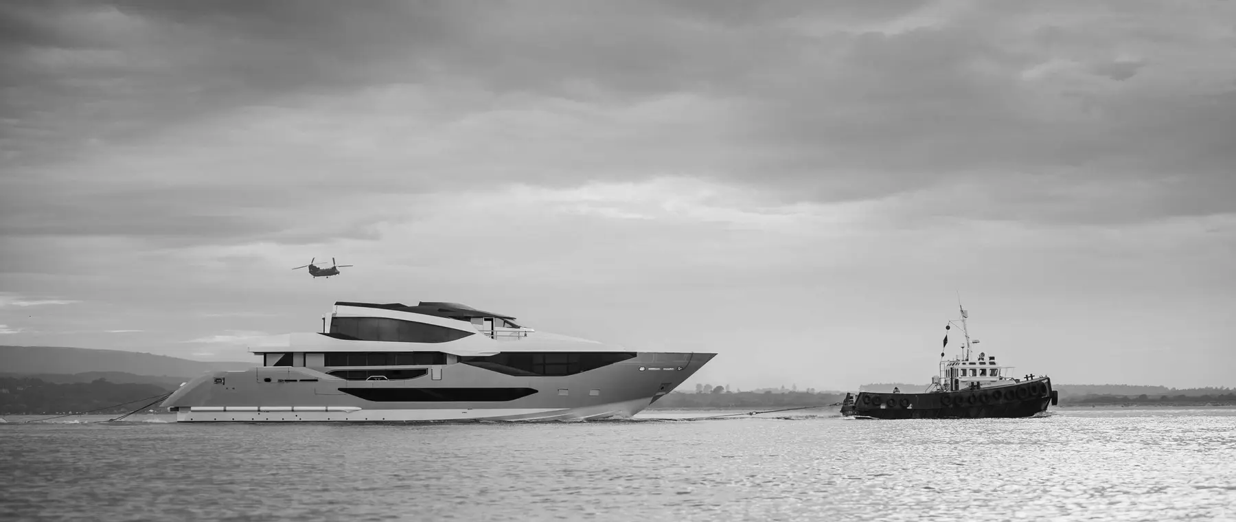 Official image supplied by Sunseeker — official shipyard construction photography.