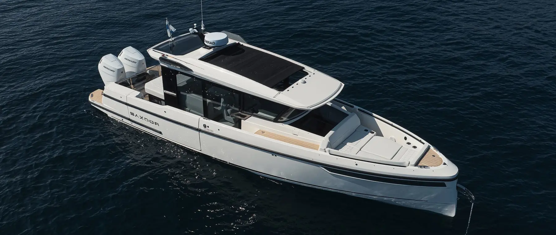 Official image supplied by Saxdor Yachts / Heikki Salonen — official photograph of Saxdor 350 GTW.