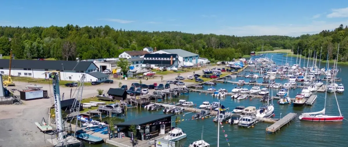 Official image supplied by Dyvik Marina & Varv official property photograph released with the Marina Group acquisition announcement.
