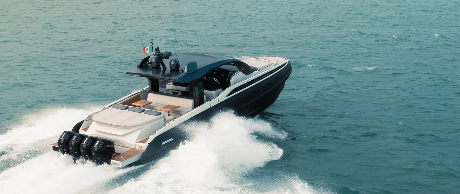 Official image supplied by SACS Marine official Rebel 55 yacht photograph.