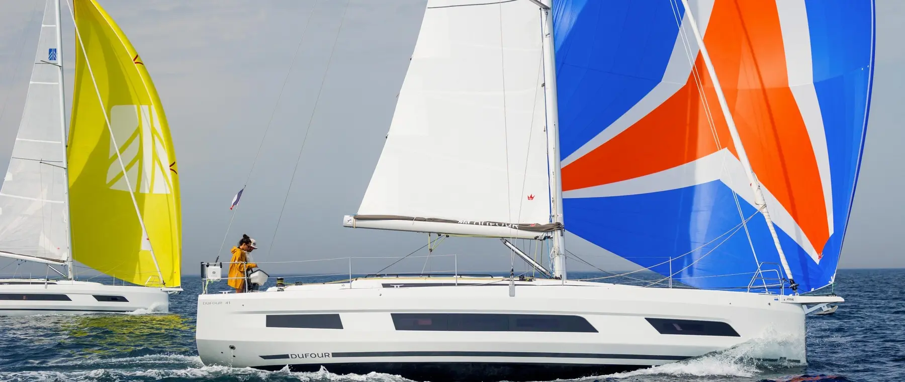 Official image supplied by Dufour Yachts / photographer Robin Christol, official Dufour 41 photograph.