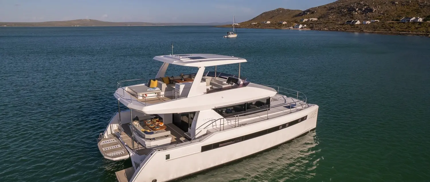 Official image supplied by Leopard Catamarans official photograph of the Leopard 46 Powercat from the manufacturer's original product gallery.