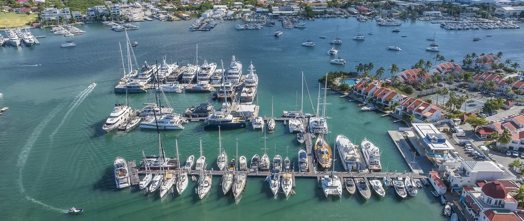 Official image supplied by IGY Marinas official Simpson Bay Marina photograph.