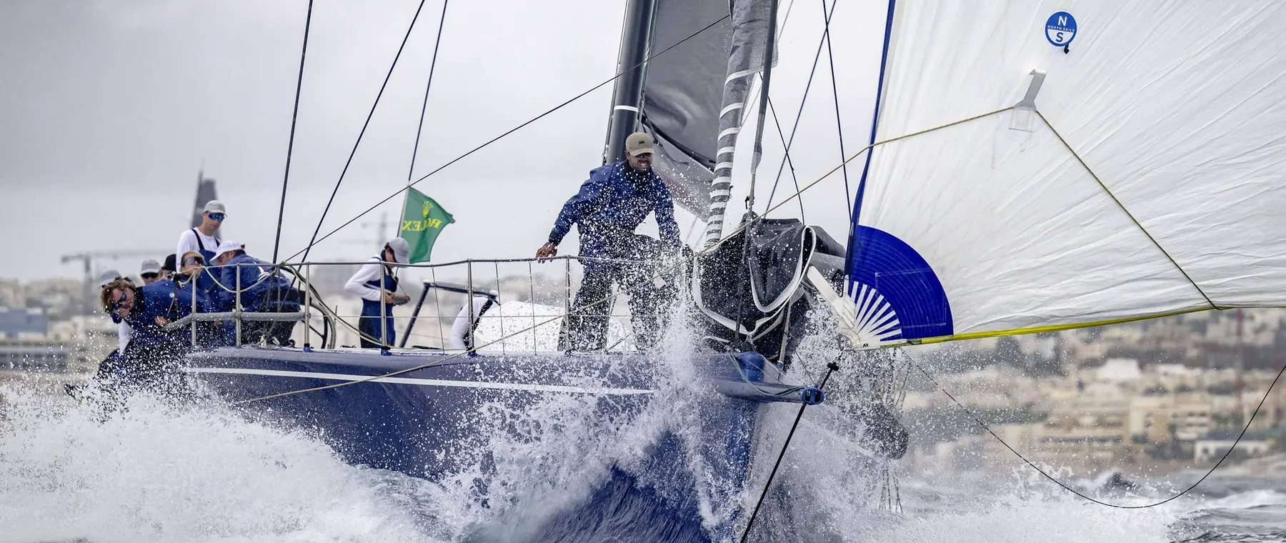 Official image supplied by Rolex Middle Sea Race official photograph via PressMare.