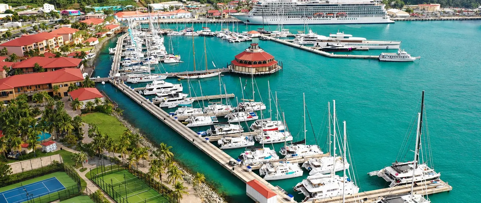 Official image supplied by IGY Marinas official Coral Cove facility photograph.